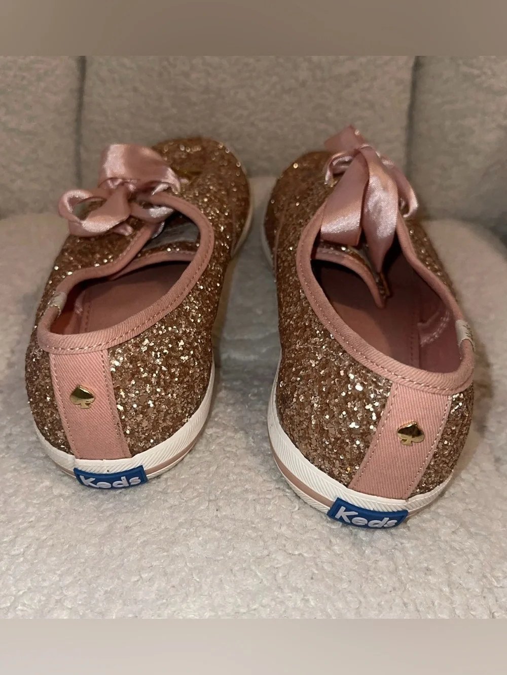 Kate Spade X Keds New York Rose Gold Glitter Sneakers